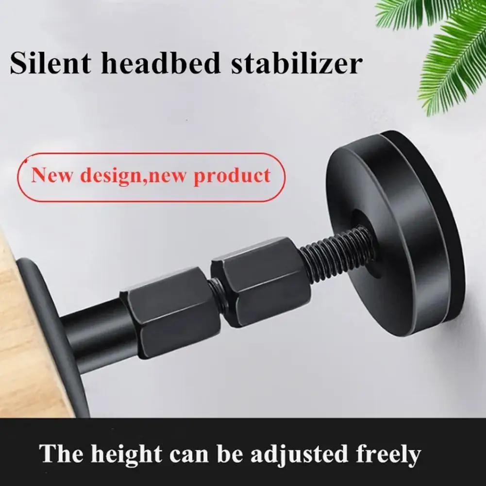 

33-84mm Silent Headbed Stabilizer Headboard Stoppers For Beds Cabinets Sofas Adjustable Threaded Bed Frame Anti-shake Tool K4M0