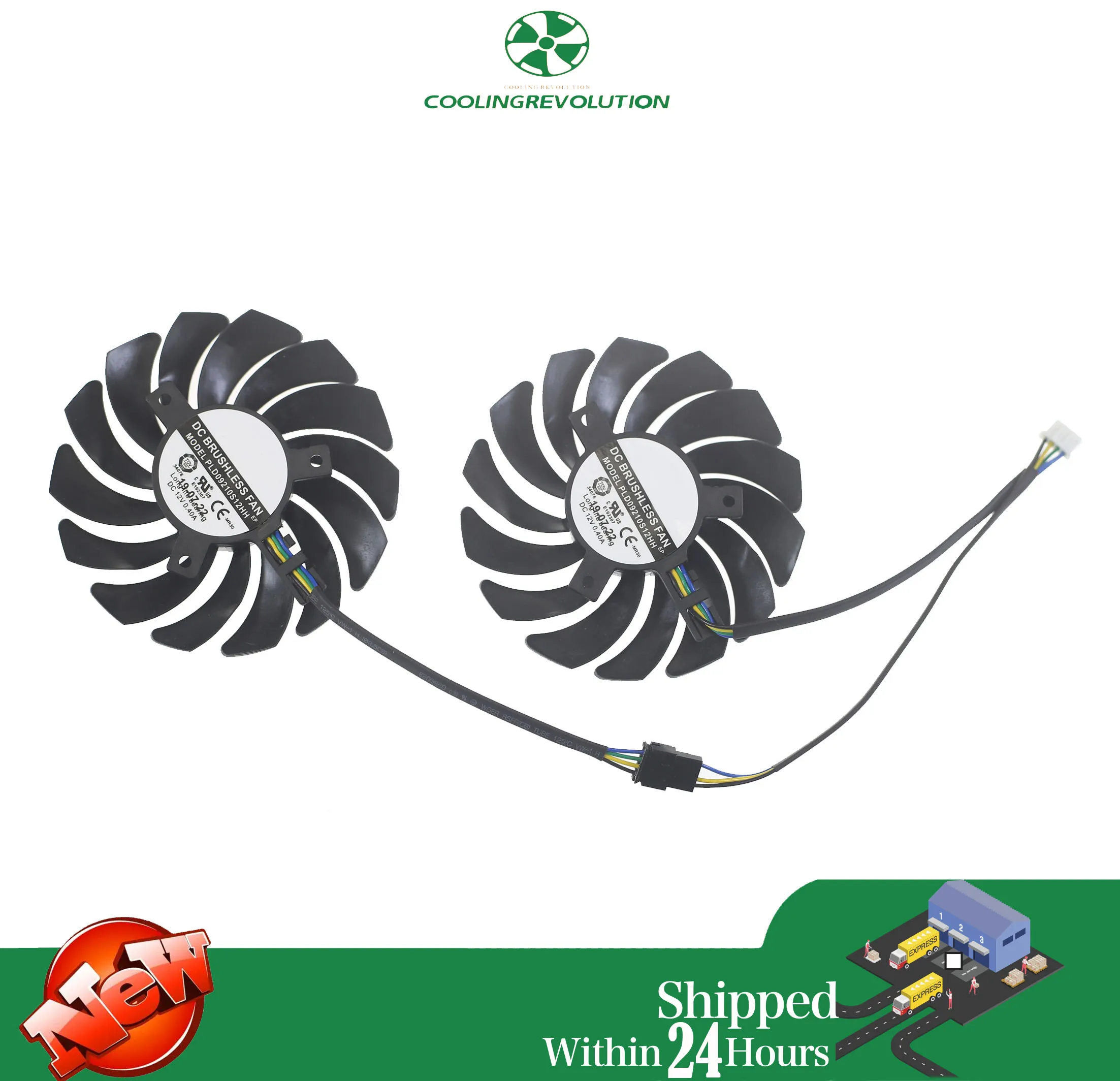 Вентилятор охлаждения для видеокарты MSI RADEON RX 5600 5700 XT MECH OC 87 мм