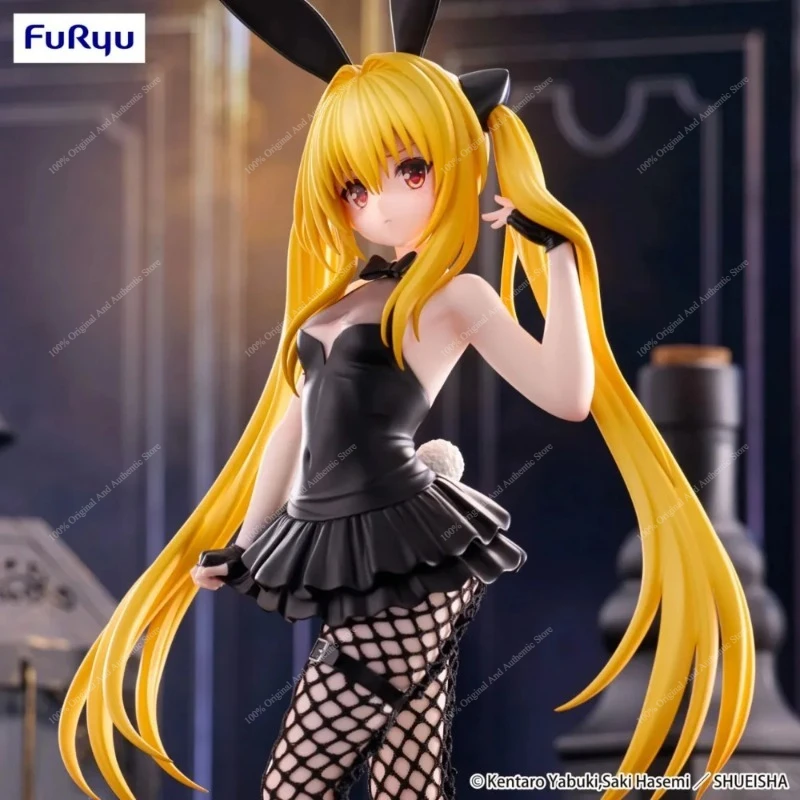 Фото 100% Оригинальная фигурка FuRyu BiCute Bunnies To Love-Ru Golden Darkness Bunny Ver. Коллекционные фигурки аниме для декора рабочего стола, подарки, в наличии №4