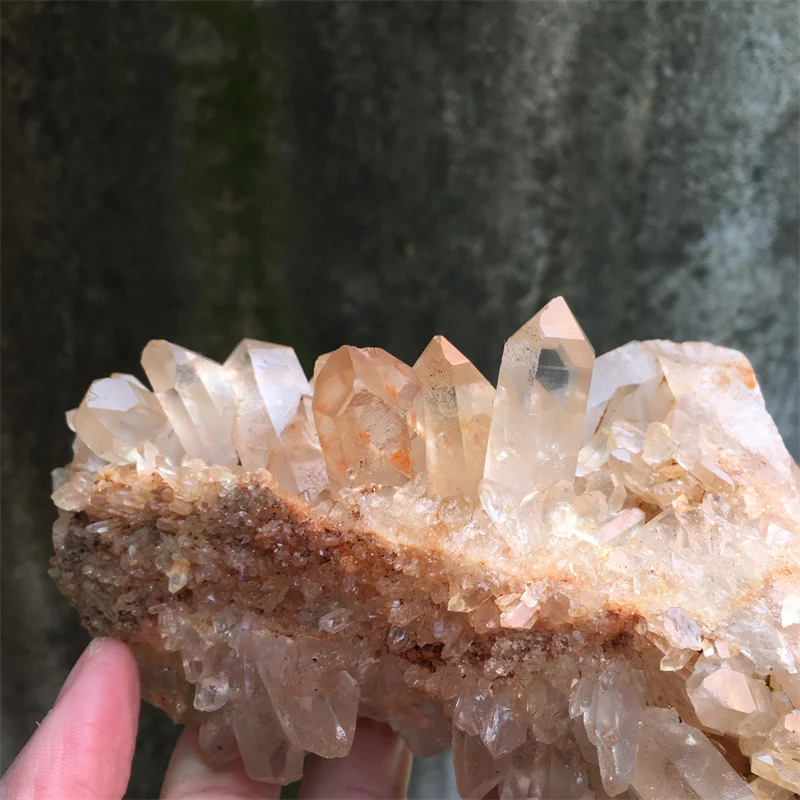 820 г настоящий натуральный прозрачный кварц белый кристалл кварцевый кластер