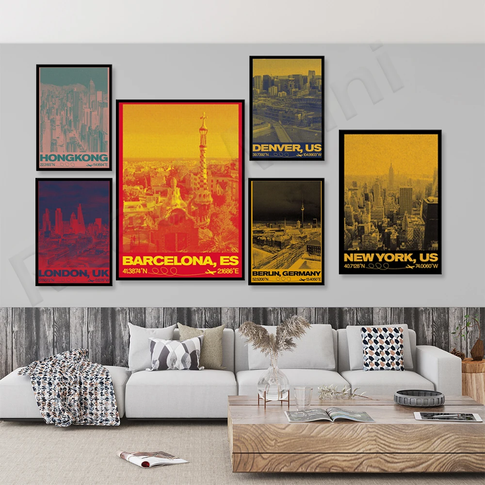 Skylines Лондон Лос-Анджелес Таиланд Мадрид Испания Берлин Германия Нью-Йорк Рим