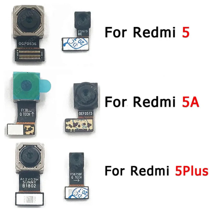 

Original Front Back Camera For Xiaomi Redmi 5 Plus 5A 5Plus Selfie Small Rear Backside Frontal Camera Module Repair Spare Parts