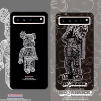 bandai violent bear phone case for samsung a52 a50s a51 a7 2017 a7 2018 a6 2018 a50 a13 a53 a73 5g black soft silicone fundas