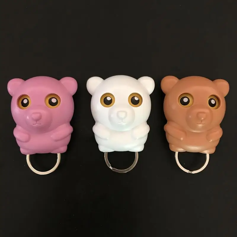 

1PC Night Owl /Bear /Rabbit Magnetic Key Hooks Colorful Wall Holder Magnets Attraction Keychains Home Storage