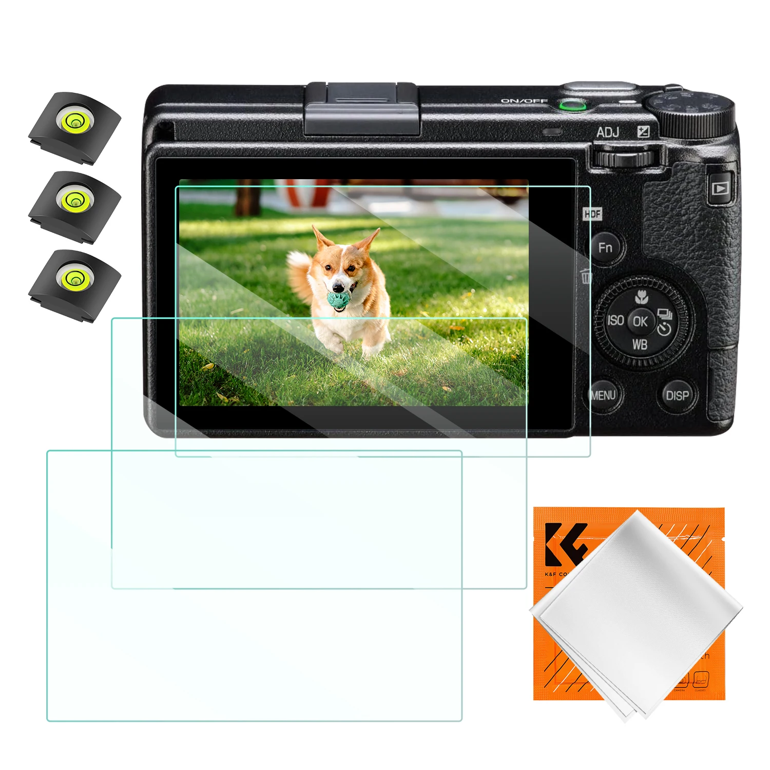 Фото Защитная пленка для экрана камеры K&F Concept*3 для RICOH GRIII GRIIIx и уровня горячего башмака №1