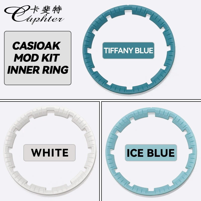 Casioak MOD Kit Watch Dial Supporter Chapter Scale Ring For Casio Gshock GA-B2100 GAB2100 Rubber Lume Watch Face Accessories