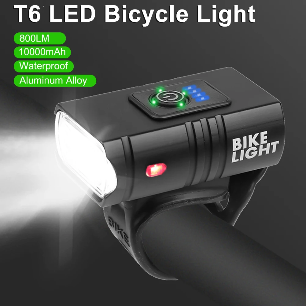 

T6 LED Bicycle Light Front USB Rechargeable MTB Road Mountain Bike Lamp Torch 6 Modes 1000LM Bike Headlight Cycling Flashlight