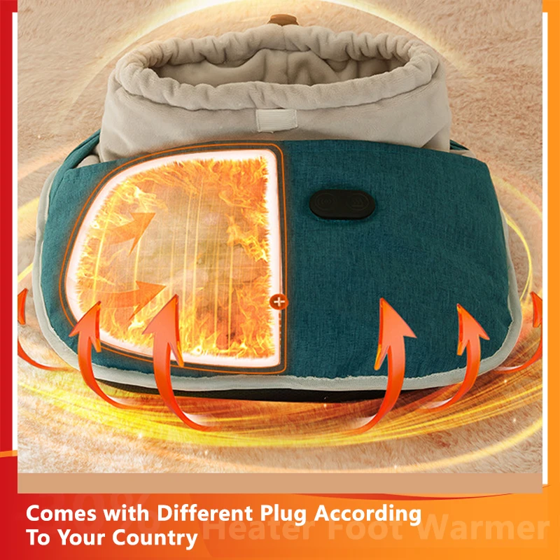 

USB Fast Heating and Overheating Protection Electric Heated Foot Warmer Pad Electric Personal Mini Heaters Feet Warmer
