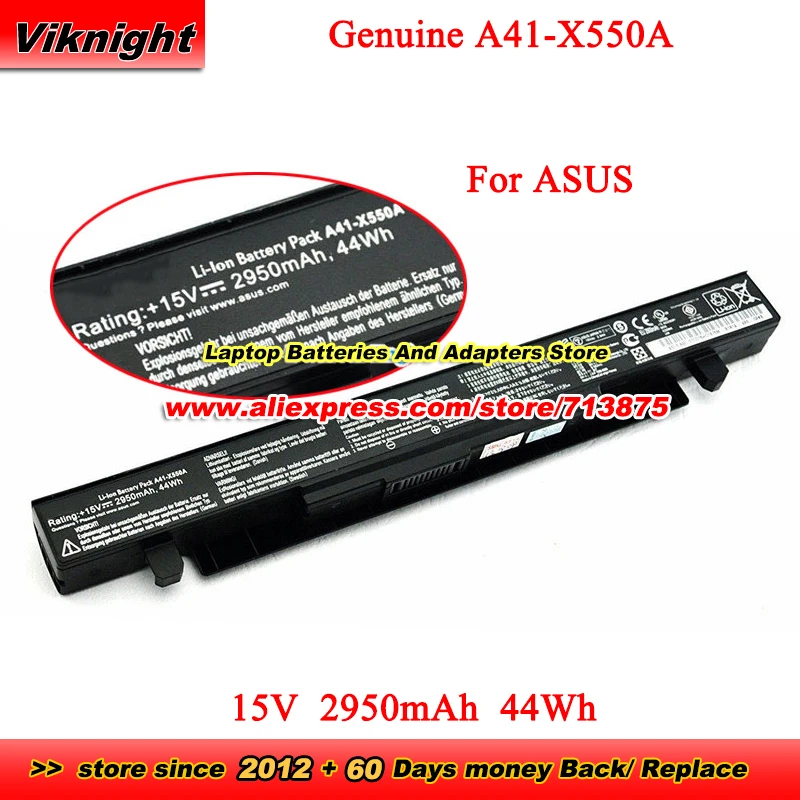 Оригинальный аккумулятор A41-X550A X550A для ASUS A450CC A550CC X450 X550 X450C X550B X550D X550J X550V R409CC K450C F550C