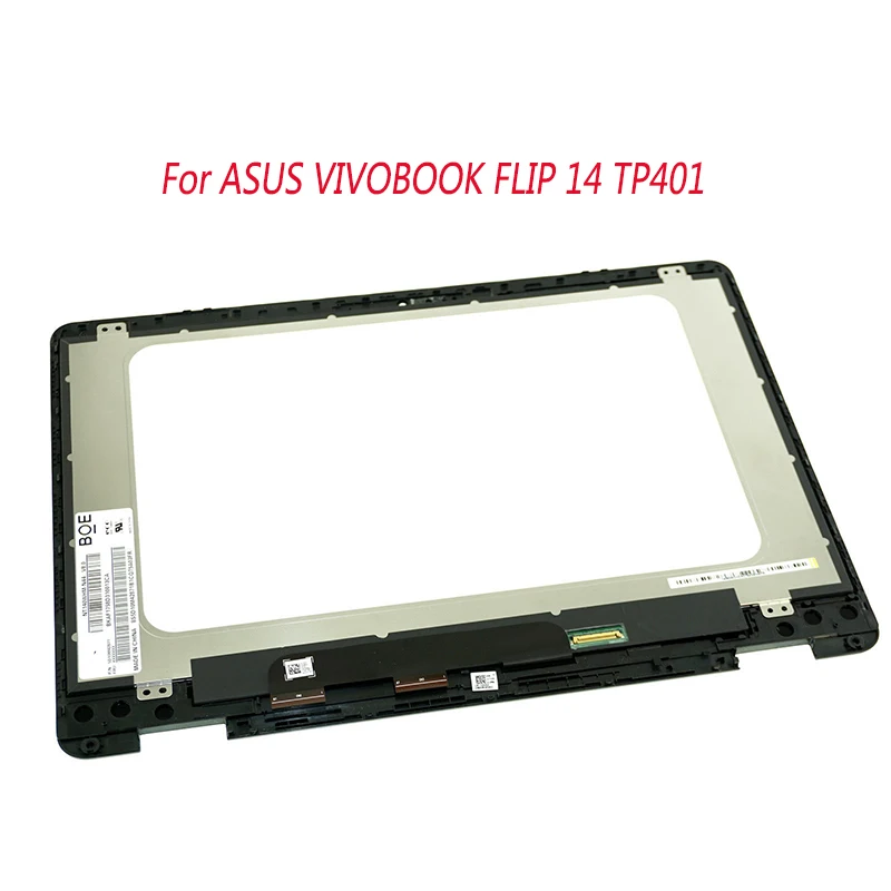 

14" For ASUS VIVOBOOK FLIP 14 TP401 TP401C TP401N TP401M Laptop LCD touch SCREEN with frame Assembly digitizer panel replacement
