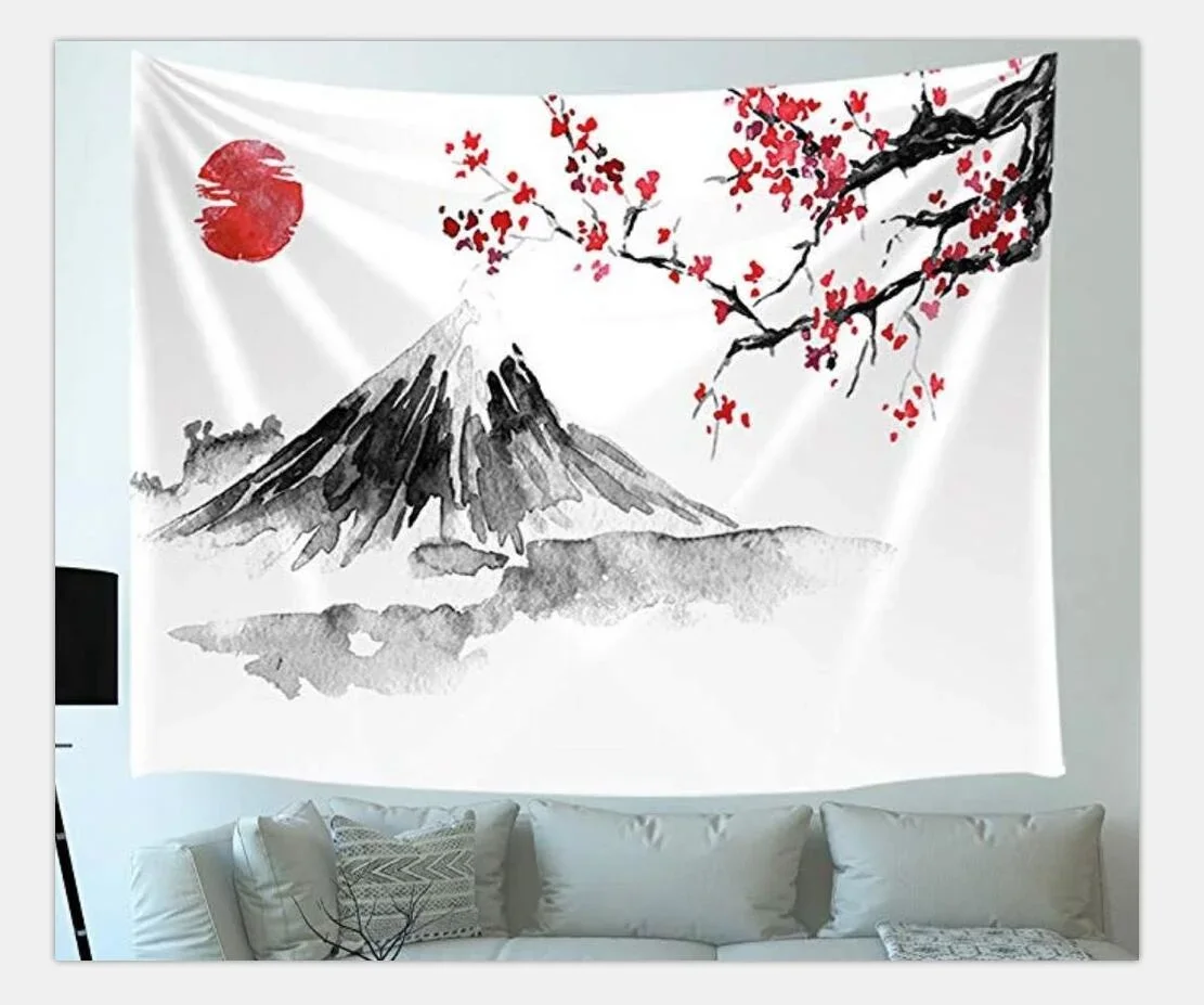 

Digital printing new hang cloth home tapestry