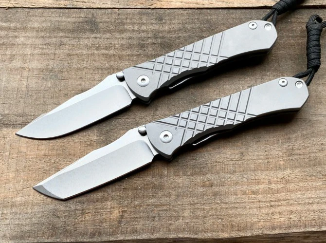 Карманный складной нож ChrisCR Umnumzaan лезвие S35VN рукоятка из титанового сплава