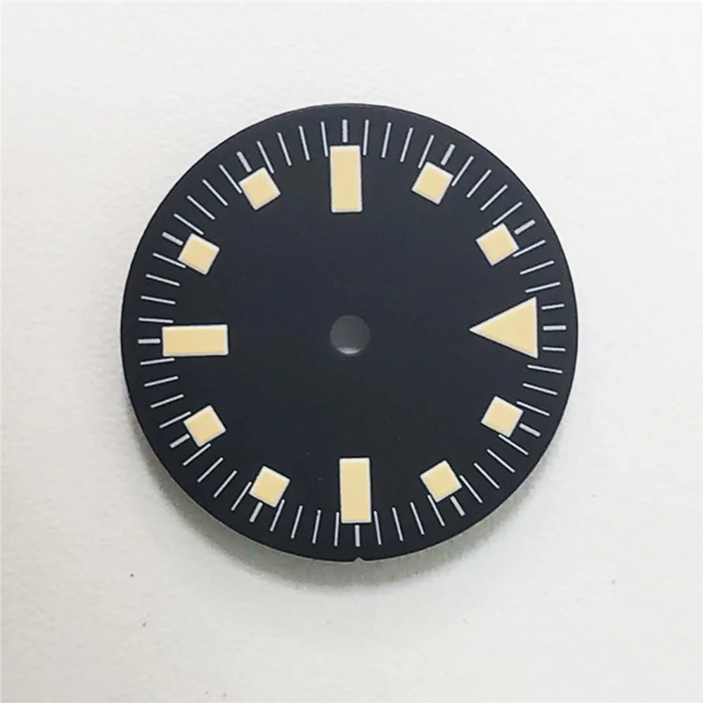 

28.5/29mm 4-pin Literal Watch Dial Blue Luminous Dial for 2824/2836 Movement