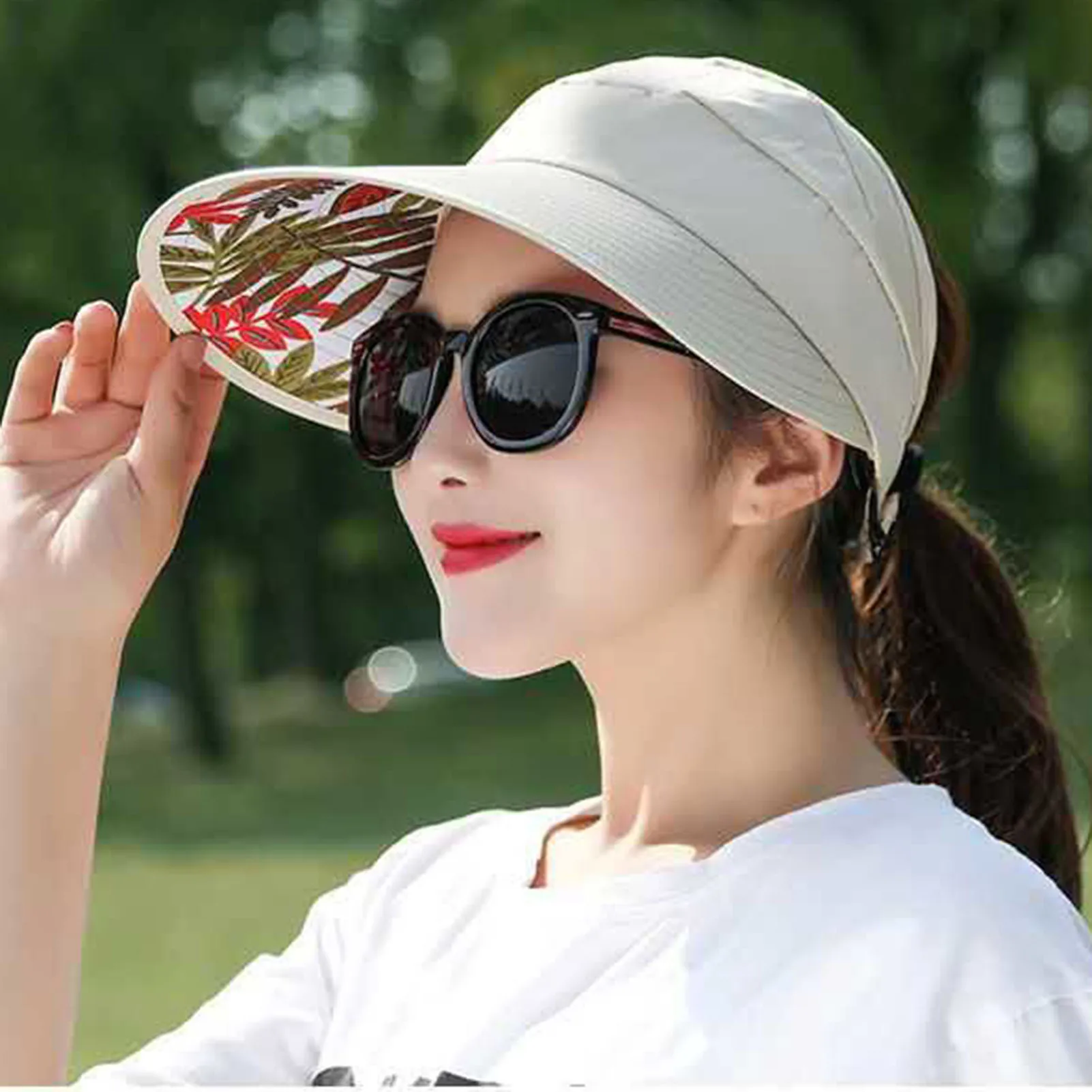 Женская Складная солнцезащитная Кепка с защитой от ультрафиолета Повседневная