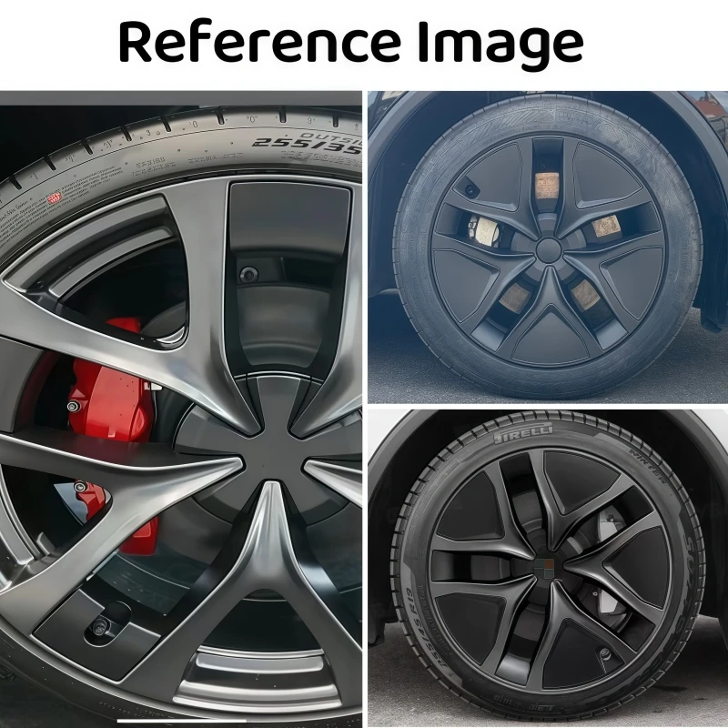 Фото Для Tesla Model Y Juniper 2025 + 4 шт. крышка ступицы автомобиля сменная крышка колеса 19 дюймов эффективная автомобильная крышка ступицы аксессуары №5