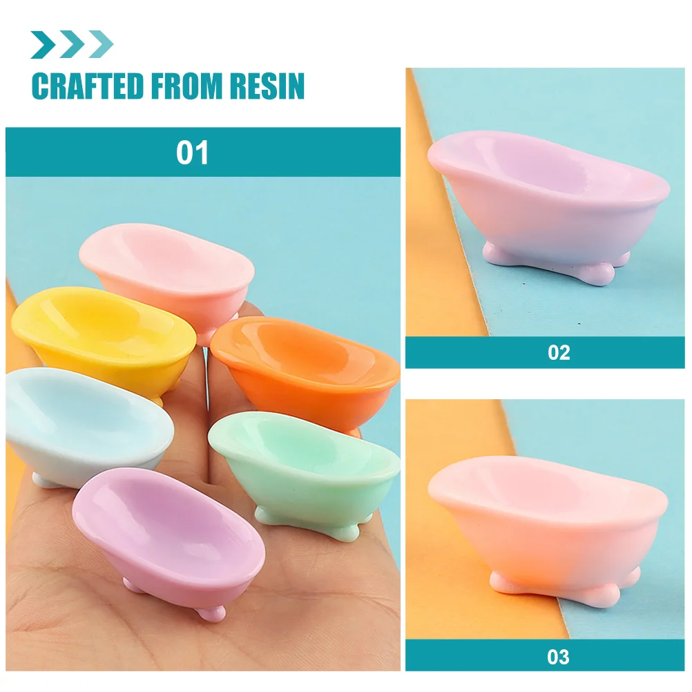 10 шт. ванна микро пейзаж ванная комната сцена реквизит украшение ручной дом смола