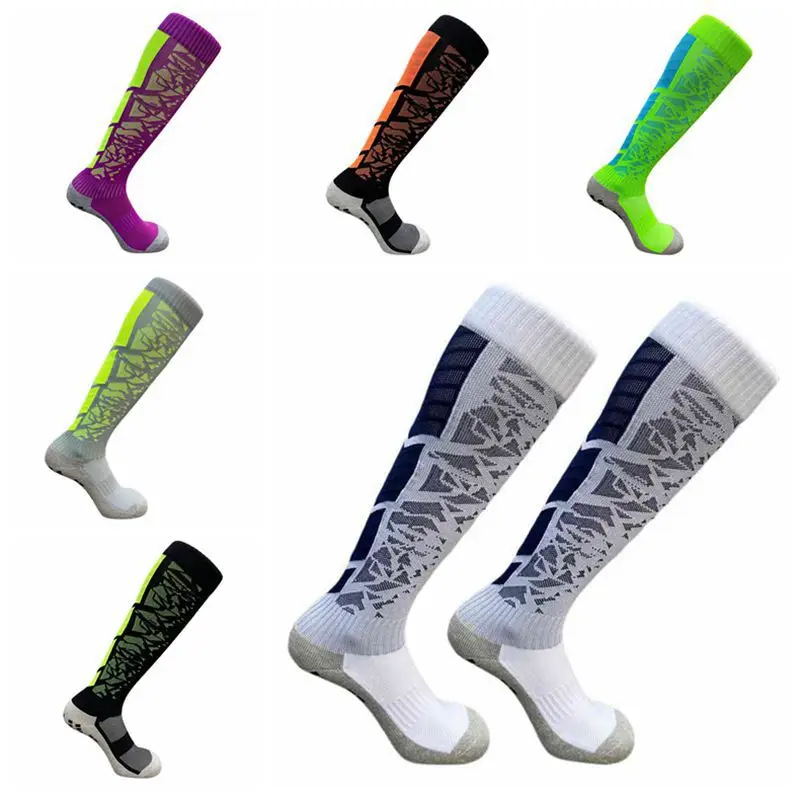 Football socks Stockings Male Sports Training Silicone Bottom anti-slip Thickening Towel Bottom Sports Socks knee-high Socks