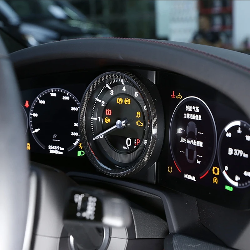 Для Porsche 911 2019-2020 быстрое углеродное покрытие для экрана дисплея крышка приборной