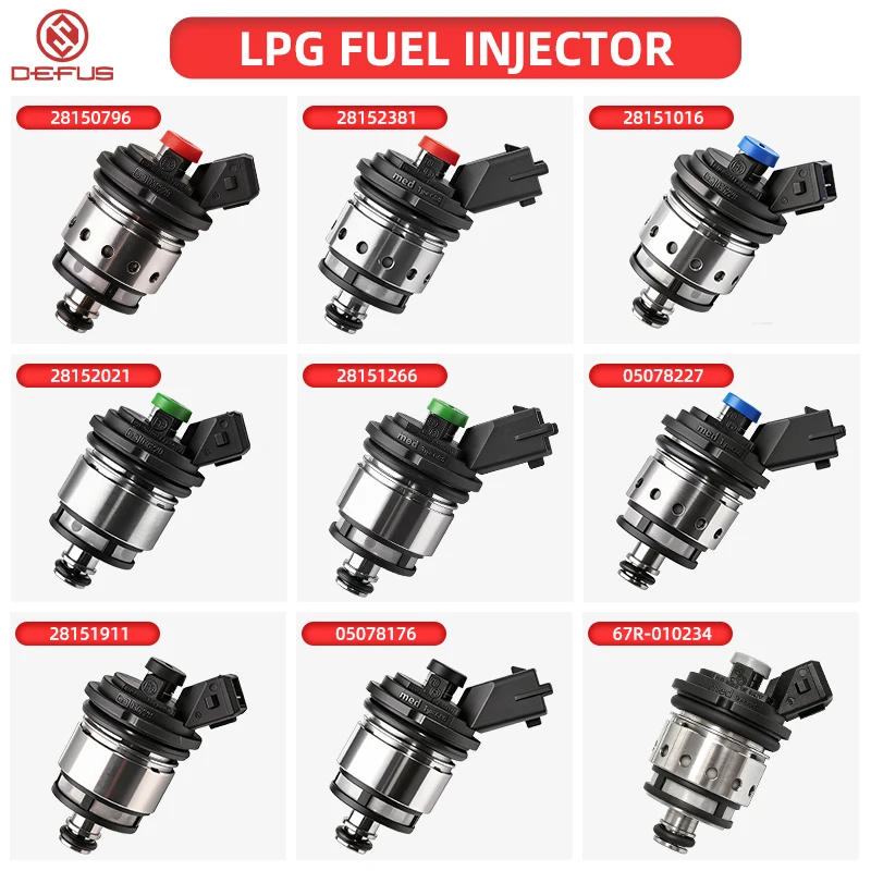 Фото DEFUS 4/6/8 шт. Эффективные и надежные автомобильные топливные форсунки LPG OEM 28152381 для Landi Renzo. Компоненты двигателя. Автозапчасти. №1