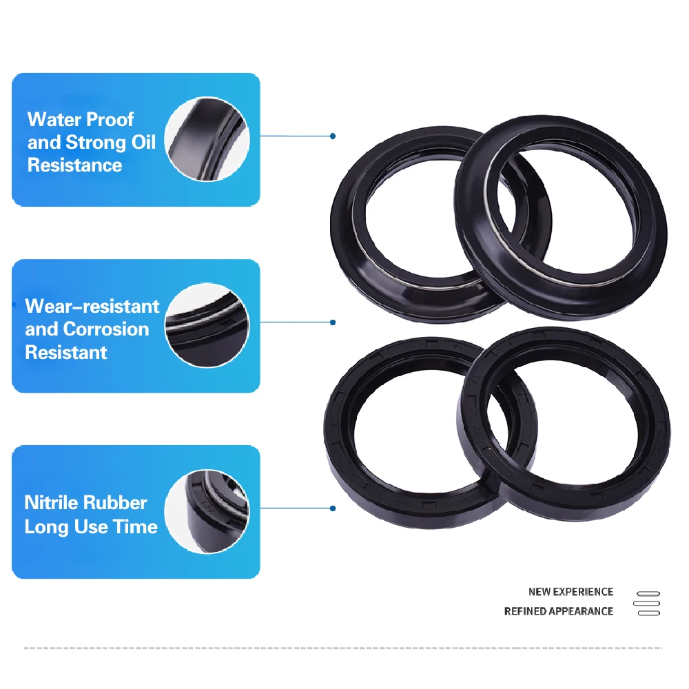 

40x52x8 Motorcycle Front Fork Oil Seal 40 52 Dust Cover For YAMAHA VMX1200 V-Max 1200 40mm VMX 1200 Vmax V MAX 1200 1NL-23145-00