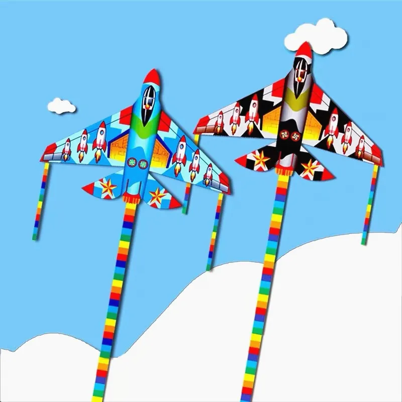 Новые воздушные змеи-самолет 160 см для детей змеи-истребители летающие игрушки