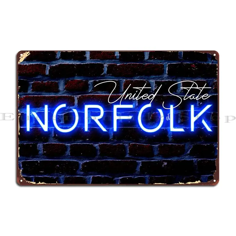 

Norfolk Metal Signs Bar Vintage Custom Designing Plaques Tin Sign Poster