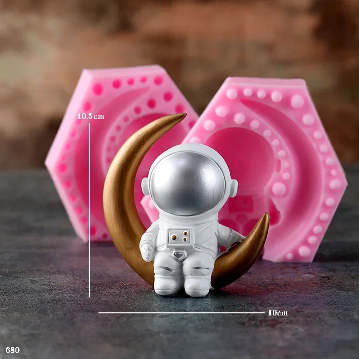 Космический 3d астронавт силиконовая форма для помадки торта шоколада аксессуары