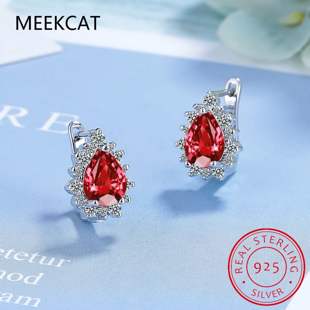 Натуральный гранат синий топаз сапфир рубин изумруд стерлинговое серебро 925