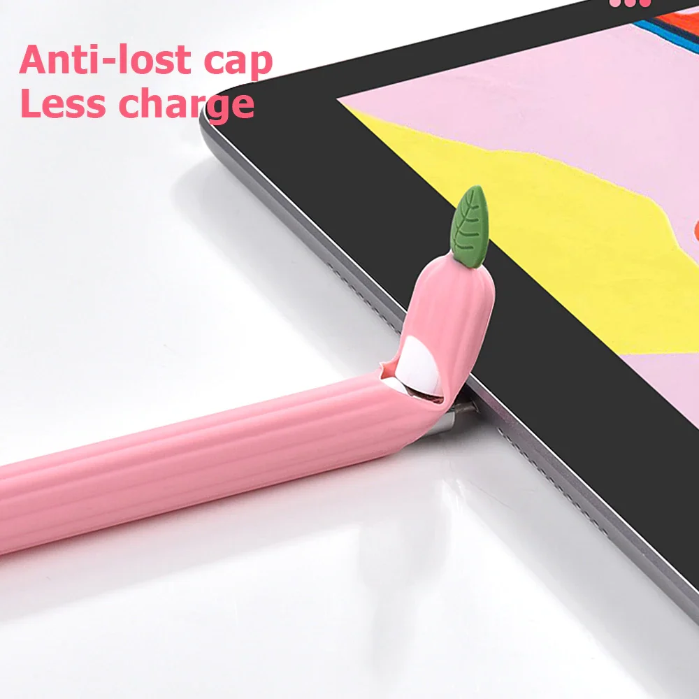 

Cute Tablet Touch Pens For Apple Pencil 1 2 Case Cover Universal Colorful For IPad Non-slip Protection Silicone Sleeve