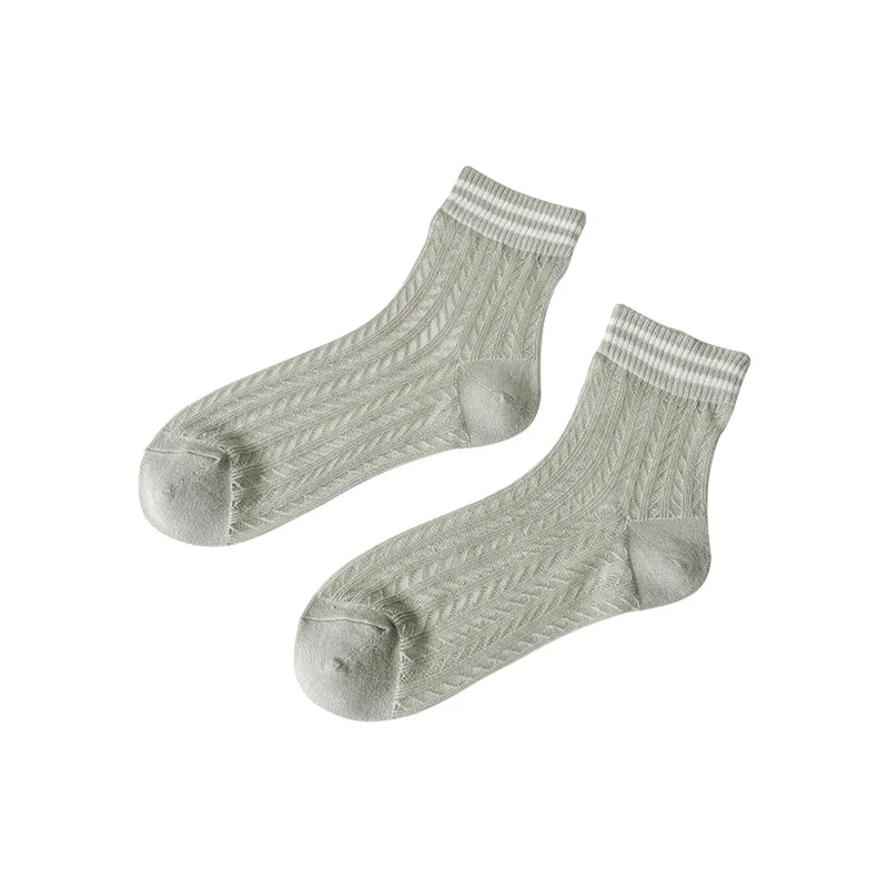 Spring and Summer Thin Breathable Mid-Calf Length Socks Hollow out Mesh Stockings