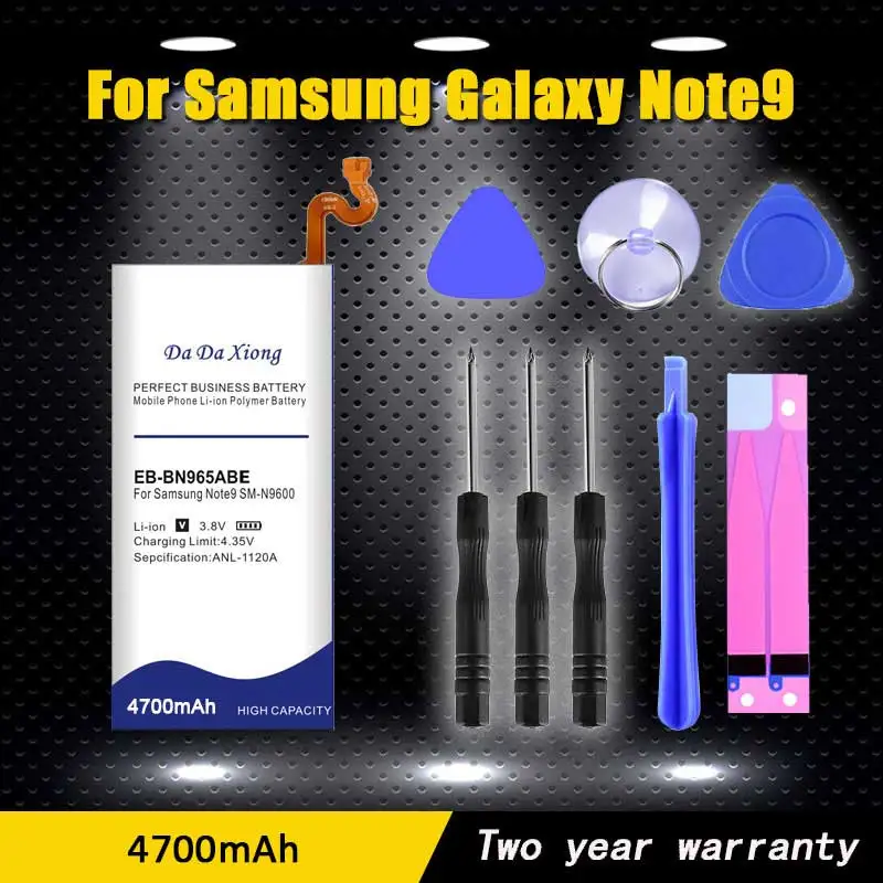 Аккумулятор большой емкости для Samsung Galaxy Note9 Note 9 EB-BN965ABE N9600 SM-N9600 4700 мАч аккумулятор