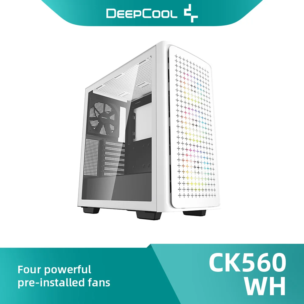 

DeepCool CK560 Средняя башня satx/ATX/MATX/ITX белая шасси для жидкостного охлаждения Сделай Сам 7 слотов чехол для компьютера Chasis De La Computadora