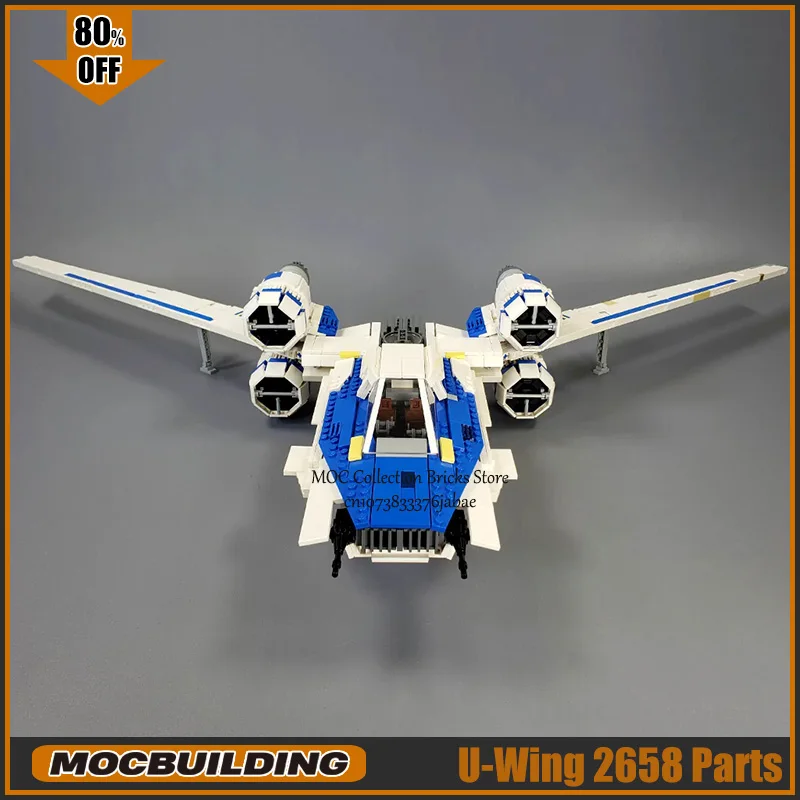 Фото Фильм Сцена MOC Строительный Блок U Модель Крыло Starfighter Технология Кирпичи DIY Сборка Коллекция Космический корабль Игрушки Рождественские подарки №3
