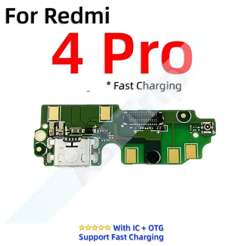 Нижняя док-станция, USB-зарядное устройство, микрофонная плата, разъем для зарядки, гибкий кабель для Xiaomi Redmi Note 4 4A 4x Pro Prime GloBal