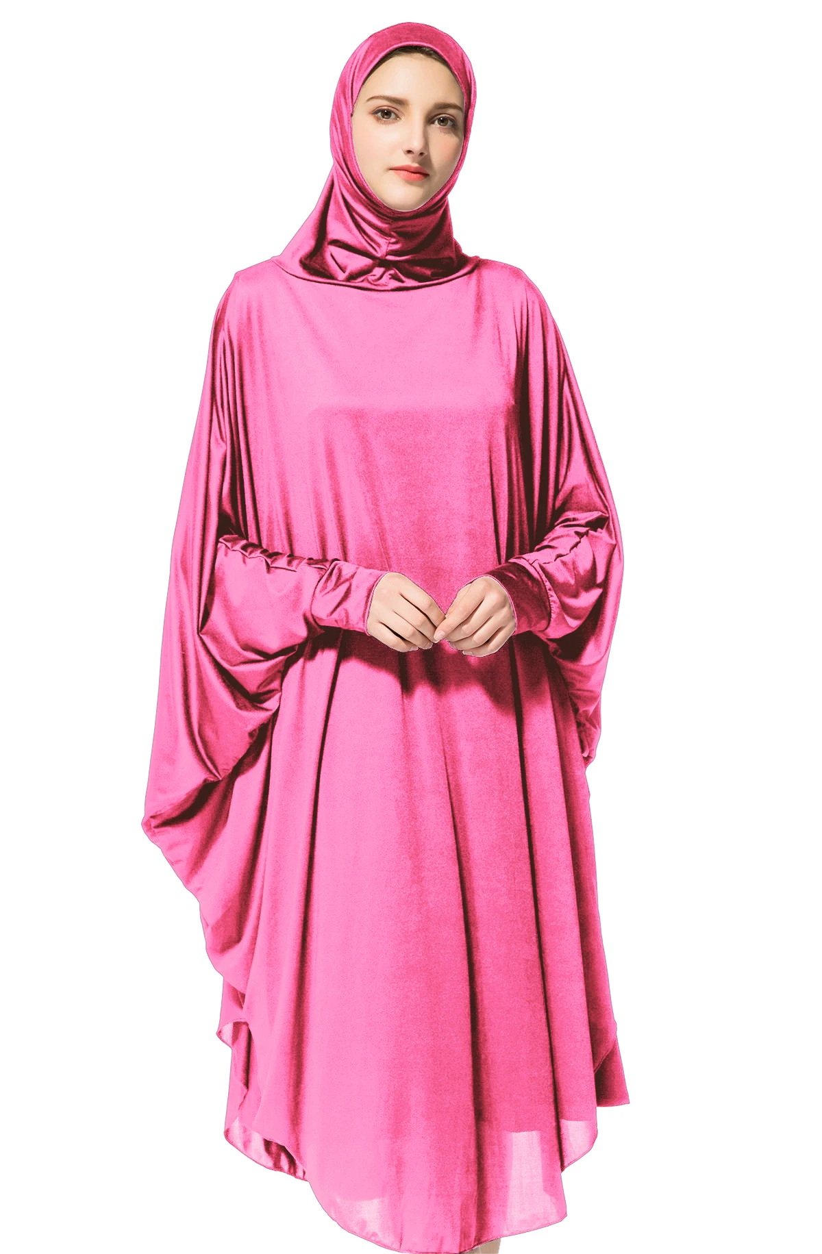 

Abaya Dress Women Muslim Prayer Garment Khimar Hijab Robe Femme Musulmane Jilbeb Niqab Abayas Ramadan Hooded Islamic Clothing
