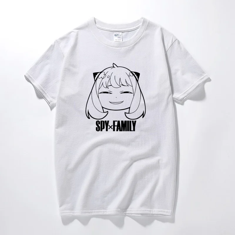 

Harajuku Anime Shirts Spy X Family Anya Forger Print T Shirt for Men Women Fashion Kawaii Clothing Cotton Short Sleeve T-shirts