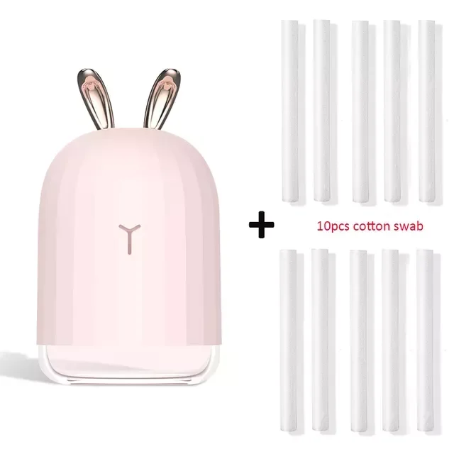 

NEW2023 Quality 220ML Ultrasonic Air Humidifier Aroma Essential Oil Diffuser for Home Car USB Fogger Mist Maker with LED Night L