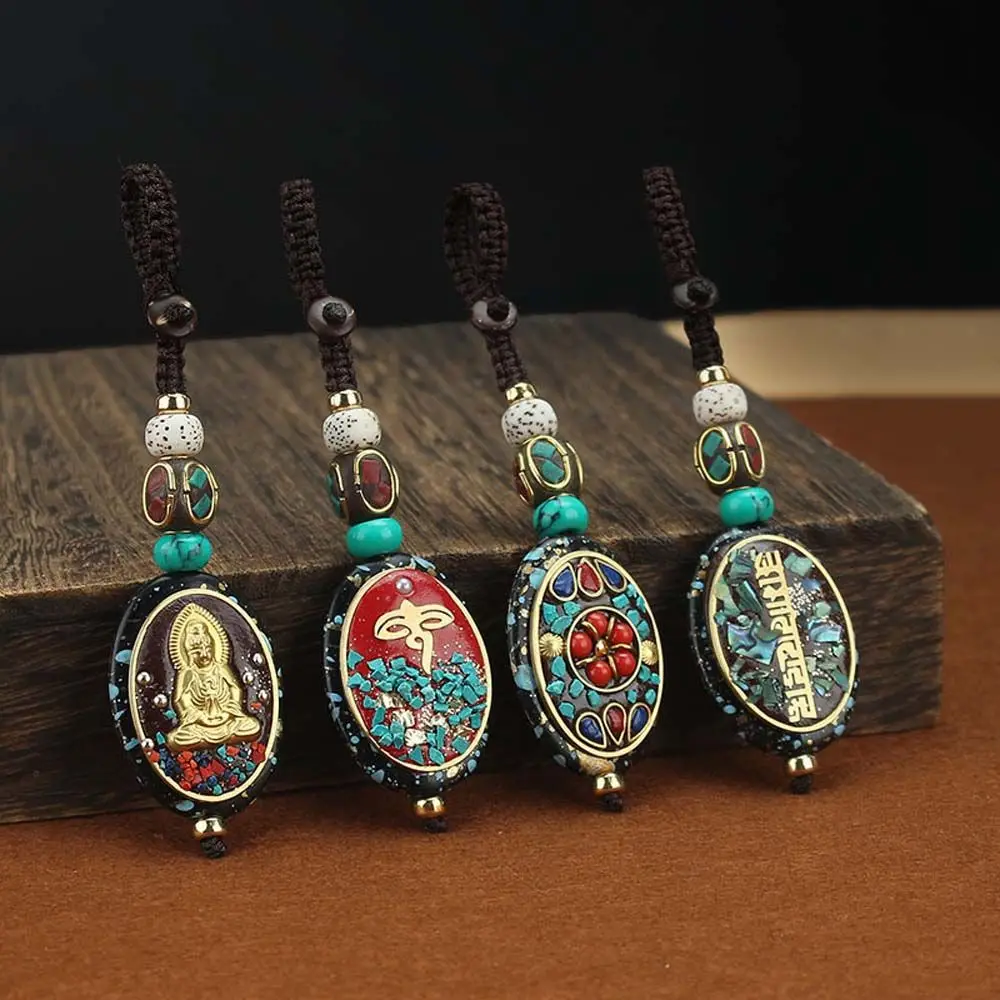 Новый Ретро непальский длинный буддийский мала деревянный бисер подвесное