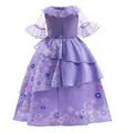 Fancy Girl Princess Dresses Beauty Belle Cosplay Costume Christmas Halloween Princess Dress up Children Evening Party Clothes