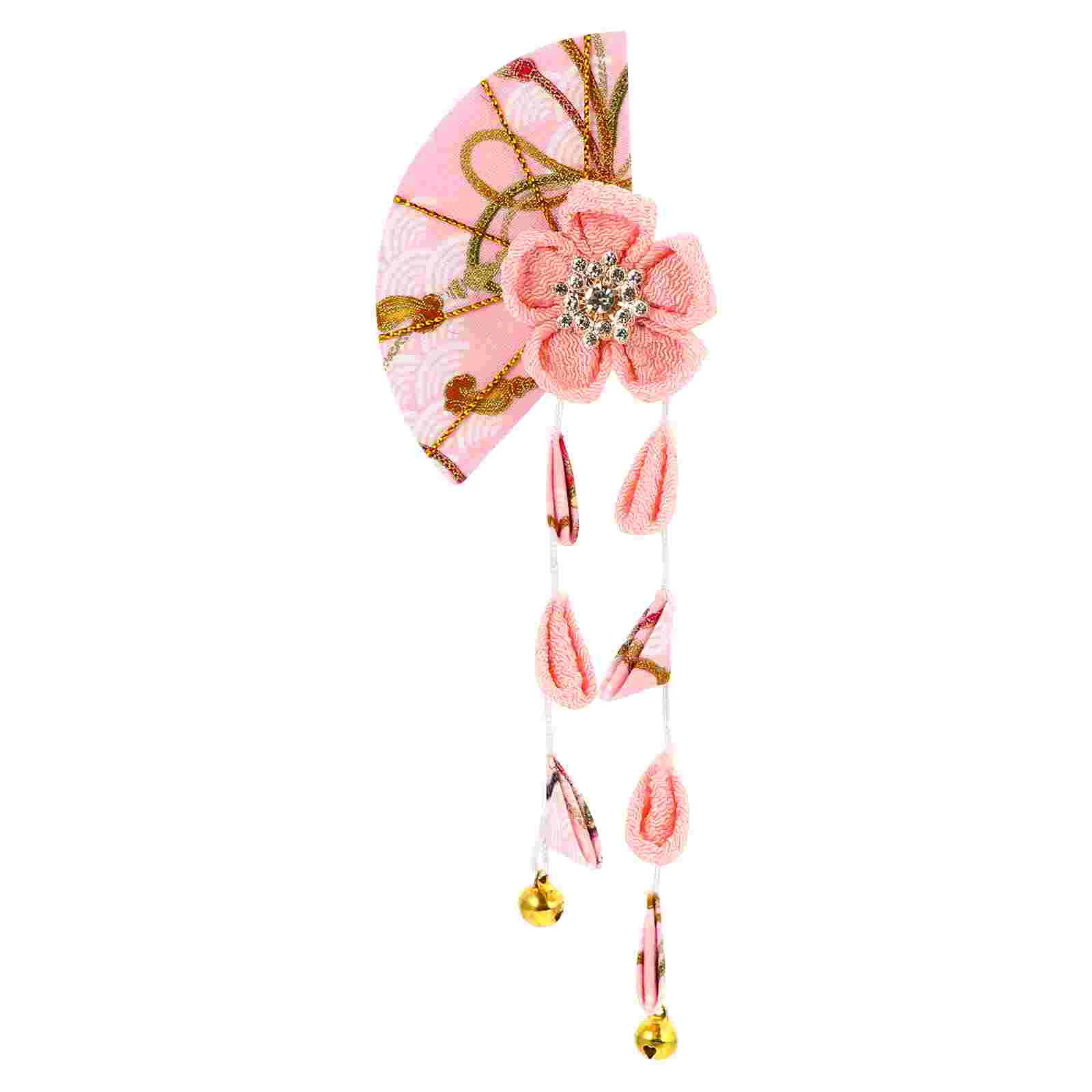 

Japanese Style Headgear Sakura Tassel Hair Clip Womens Barrettes Kimono Accessories Headdress Goody Clips Accessory