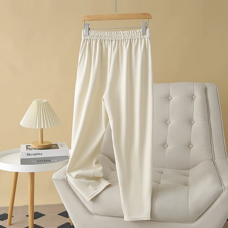 Брюки женские Костюмные с завышенной талией офисная одежда прямые черные штаны