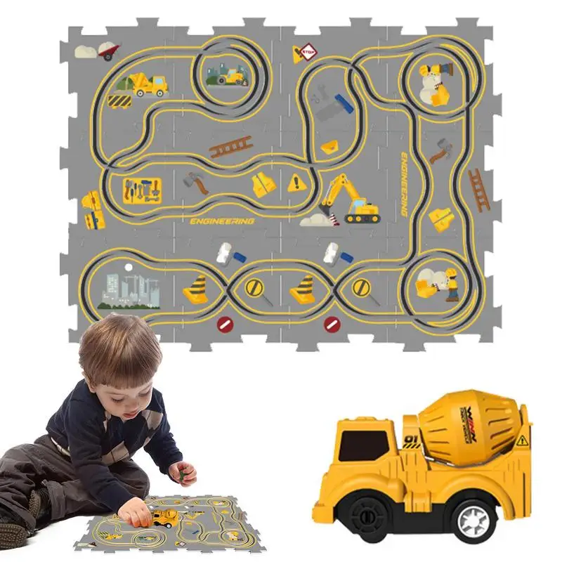 

Игрушка-трек «сделай сам», электрическая тележка для сборки, игрушки для сборки, креативная головоломка, доска для игры на железной дороге, гладкая и веселая игрушка для