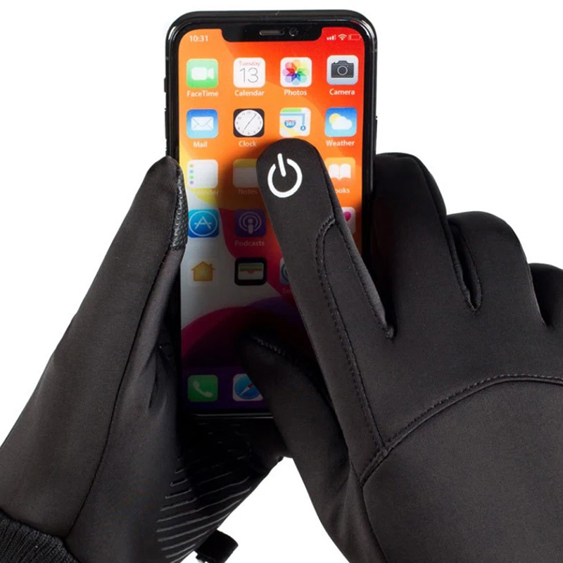 

Мужские зимние водонепроницаемые велосипедные перчатки, перчатки для занятий спортом на открытом воздухе, для бега, мотоцикла, лыжного спо...