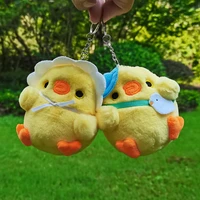 hot selling soft stuffed plush chicken keychains small mini toys chicken doll bag pendant plush keychain toy childrens toy gift
