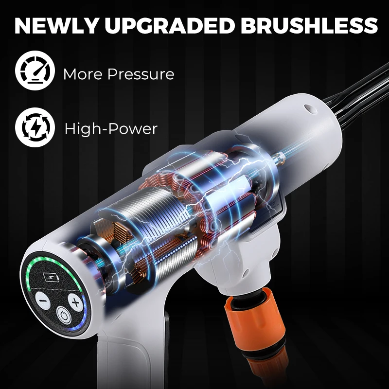 Бар бесщеточная Электрическая Мойка высокого давления 6 в 1 беспроводной водяной