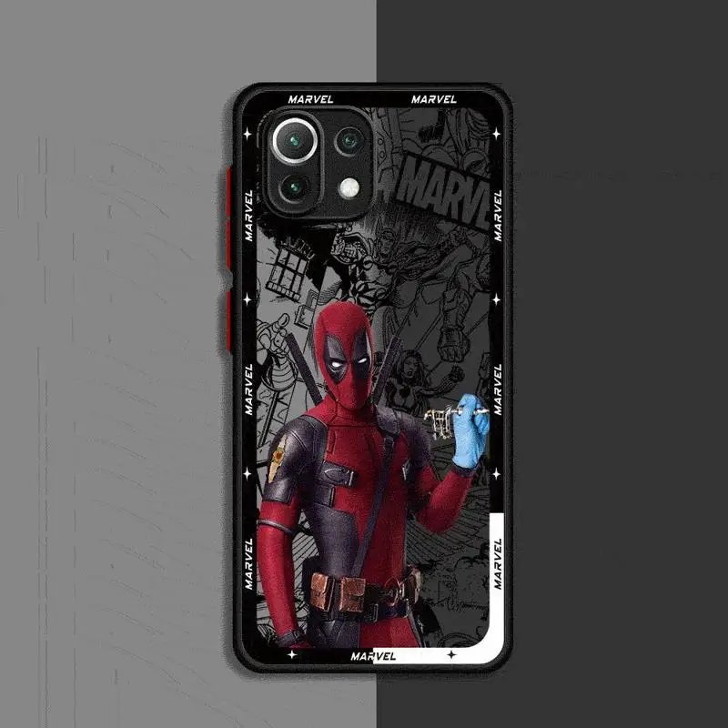 Чехол для телефона Marvel Дэдпул Xiaomi Redmi 13C1 2 5G 10C 12C 9 10 9A 9T 9C A1 A2 Plus K40 Pro матовый чехол