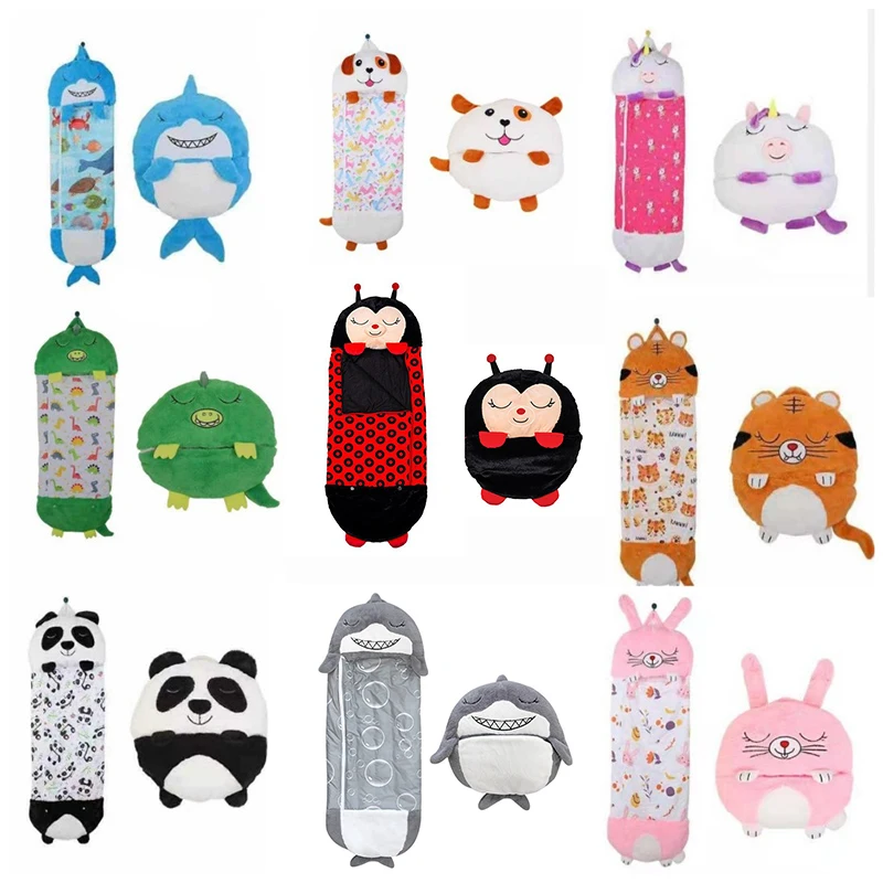 

Kids Sleeping Bag Dormilocos Saco Dormir Boys Girls Cartoon Sleepsacks Quilt Pajamas Stuffed Doll Toy Animal Pillow BirthdayGift
