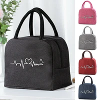 women lunch bags handbags picnic travel thermal box girls school child convenient lunch bag tote ice pack food bags 2022 print