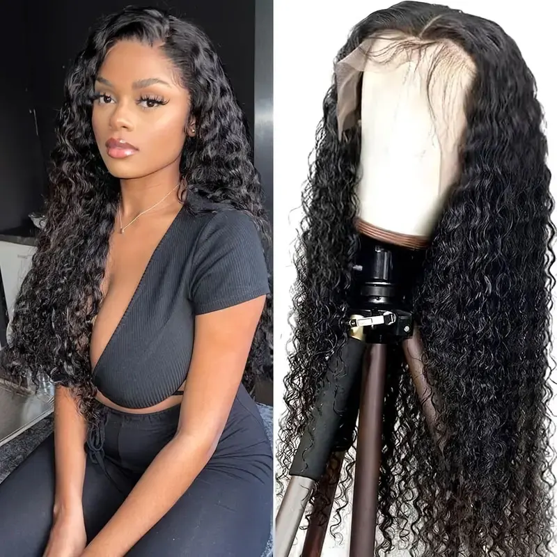 

Парики из натуральных человеческих волос с волнистой сеткой спереди, бразильские волосы без повреждения кутикулы, 4X4 13x 4, парик на сетке спе...