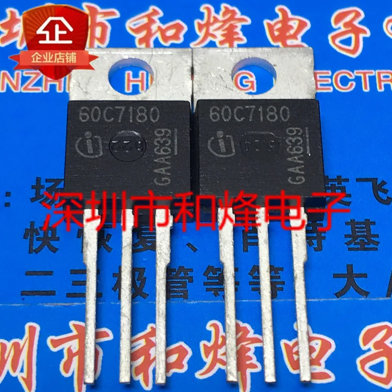 

Free shipping 60C7180 IPP60R180C7 TO-220 650V 45A 10PCS